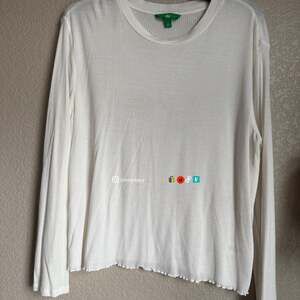 DIP Women’s Long Sleeve Ruffle Shirt 100% Cotton Ivory Top